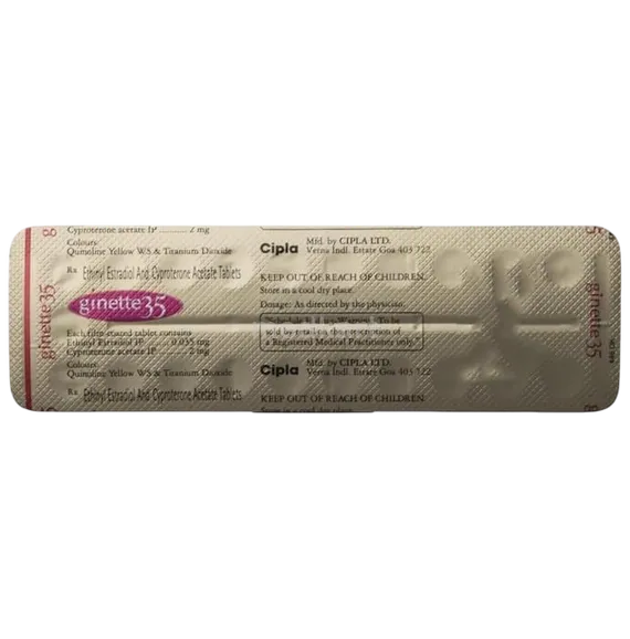 ginette 35mcg tablet 21's